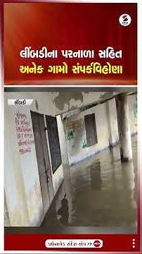 Limbdi | લીંબડીના પરનાળા સહિત અનેક ગામો સંપર્કવિહોણા | Rain | Waterlogged | Shorts | Gujarat