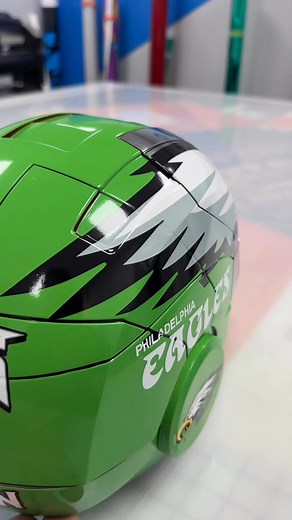 953K views · 14K reactions | Fly Eagles Fly! 礪 We can custom make them in any football team! Send us a message for more information. #wrapped #helmet #FlyEaglesFly #ironmanhelmet | Mad Monkey Wrapz | Facebook