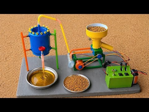 DIY Mini Mustard Oil Press Machine | Homemade Minature Oil Extraction Machine