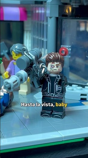Building the T-800 Terminator in LEGO #terminator #minifigures #shorts