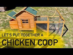 Ecolinear Chicken Coop - Outdoor Wooden Rabbit Hutch or Poultry House