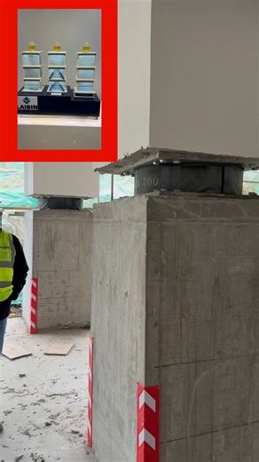 LAIBIN on Instagram: "During an earthquake, base isolators are highly effective in reducing seismic impact. They significantly lower the horizontal acceleration transmitted to the superstructure—typically by 60% to 80%—allowing the building to sway gently rather than shake violently. By filtering seismic energy, base isolators reduce structural deformation and internal stress. This helps protect walls, beams, columns, doors, windows, and utility lines, minimizing structural damage. While convent