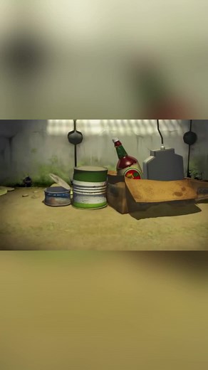 Animated Caterpillar Adventures in a Cluttered Room