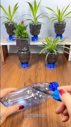 DIY Flower Pot From Waste Plastic Bottles | Beautiful Recycled Bottle Planter Ideas