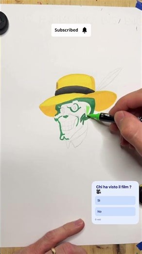 Come disegnare -The mask #asmr #art #disegno