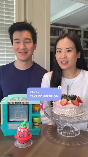 Kids and Dad Cake Baking Challenge | Fun Family Activity