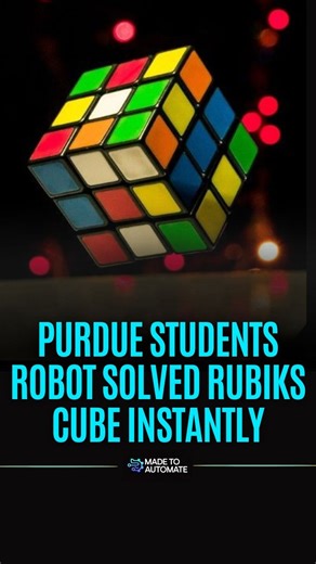 Made To Automate | Blink and it is solved. 🤖🎲 Purdue students built a lightning fast robot that scans the cube, maps the colors, and fires off perfect moves... | Instagram