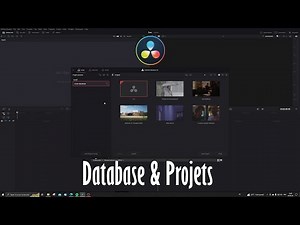 DaVinci Resolve : Bases de données & Projets