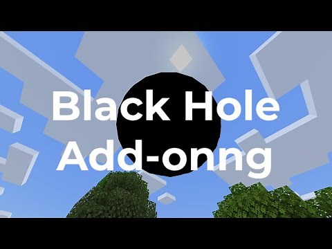Black Hole Add-on minecraft bedrock edition