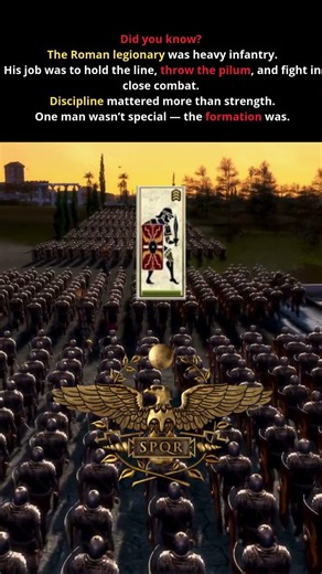 The Roman legionary was heavy infantry. #history #historicalmyths #facts