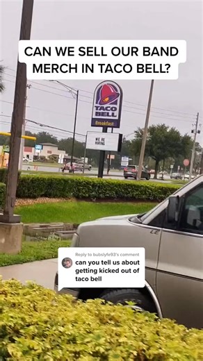 2.9K views · 51 reactions | can we sell our band merch in Taco Bell? #bandmerch #bandmerchandise #bandtees #bandmerchtable #merchtable #poppunkbands | FELICITY | Facebook