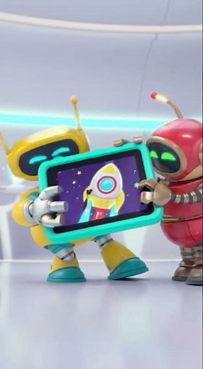 Cute Robots Fighting for an iPad! 🤖💻#ballerinacappuccina #ballerinacappuccina