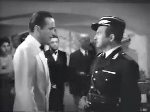 This a scene from the movie Casablanca, with Bogart and Bacall. What is interesting in this scene, is that while enforcing the law Captain Renaut gets a kick back from the till. Those in enforcing the law don't always follow the law. #casablanca #movies #law #Police #bribes #bogie #bacall #kickbacks #accountant #laws #freedom #army #Navy #airforce #marines #Trump #JDVance | Vet Radio Syndicate