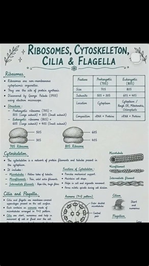 ribosome cytoskeleton cilia and flagella #educationalvideo #biology #bio #biologyclass#science#neet