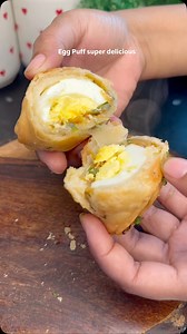6.6K reactions · 42 comments | Unique Egg puff Ingredients Boiled eggs 2 Puff pastry sheets 4 Onion finely chopped 1 Green chili 1 Red chili powder little Black pepper powder little Salt as per taste Oil #EggPuffPatties #SaraDailyRecipes #QuickSnack #TeaTimeSnack #IndianSnacks #EasyRecipes #EggRecipes #HomeCooking #TastySnack #PuffPastry #CrispySnack #FoodLovers #trending #viral #reelitfeelit #share #viralvideos | Sara Daily Recipes | Facebook