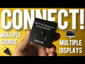🔀 Easily connect & switch between two HDMI devices on a single display!