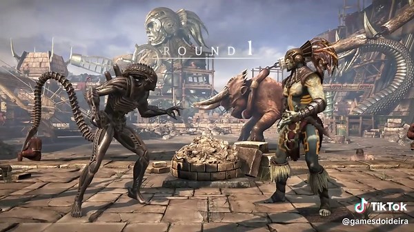 X-Ray do Kotal Kahn vs Alien Tarkatâneo em MK XL