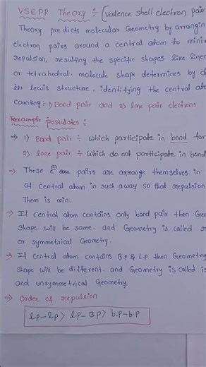 VSEPR theory full explanation on our channel do subscribe and do comment any doubts