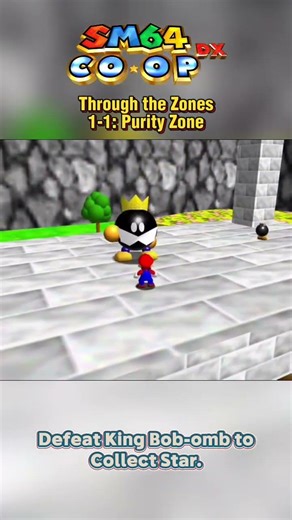 Super Mario 64 Through the Zones OMM: 1-1 Purity Zone #DefeatKingBobOmb