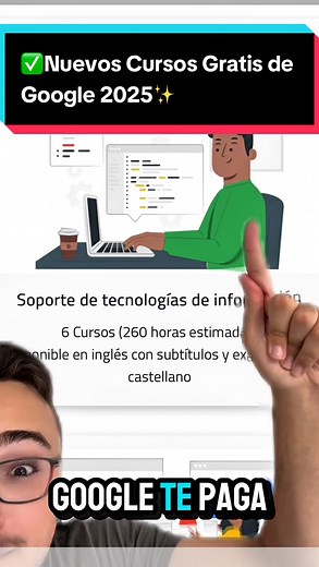6.8K reactions · 1.2K shares | ✅Nuevos Cursos Gratis de Google 2025✨ #certificado #empleo #trabajo | RaulBecas | Facebook