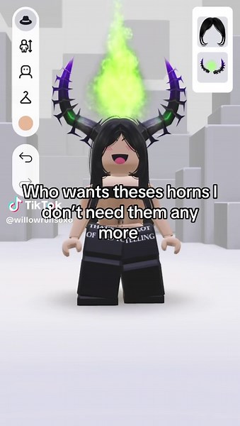 Who wants them #roblox #horns #giveaway #pickme #x | roblox