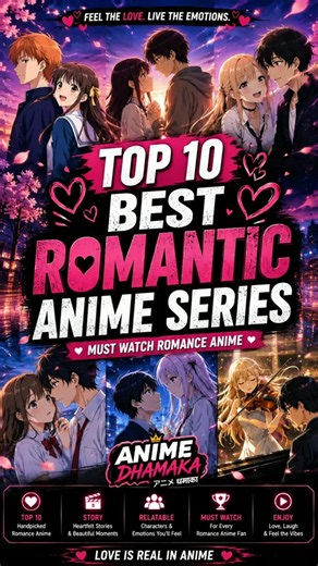 Top 10 Best Romantic Anime Series You Must Watch in 2026! ❤️🥹 | Anime Dhamaka #animenetflix