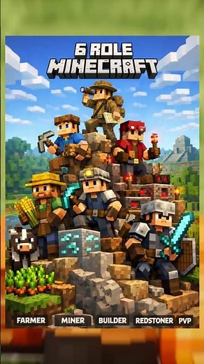 6 Minecraft Roles You Must Know! #minecraft #foxcraft