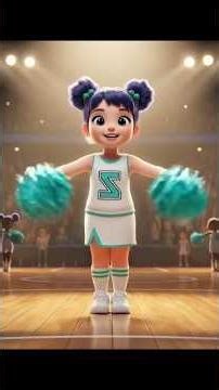 cheerleader Zoey 🎊#animation #kpdh #Zoey #cutebaby #shorts