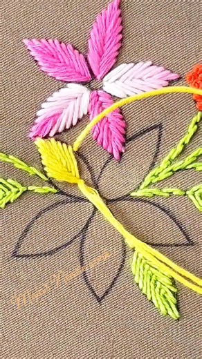 36K views · 390 reactions | Beautiful flower design hand embroidery work 瑱 #fblifestyle | Mala’s Needlework | Facebook