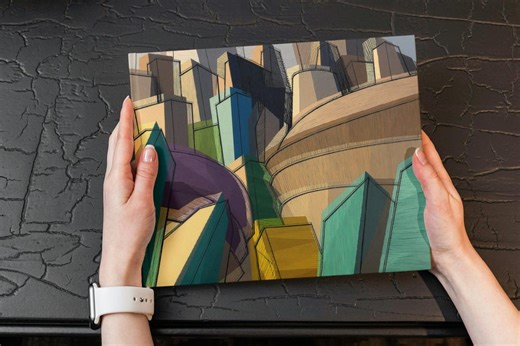 Geometric Metoropolis : the VIBRANT URBAN GRID - Etsy