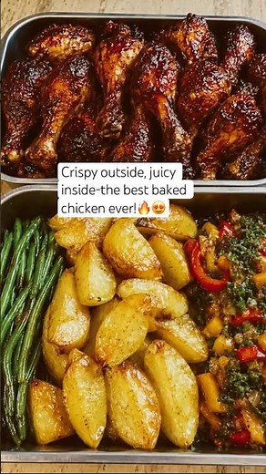 The BEST Oven-Baked Chicken Drumsticks & Crispy Potatoes | Easy Family Dinner!