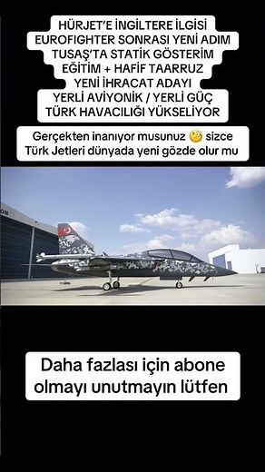 UK EYES HURJET AFTER EUROFIGHTER DEAL | Turkish Trainer Becoming an Export Hit #shorts