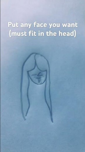 How to draw a girl with bangs beginner way #drawingtutorial