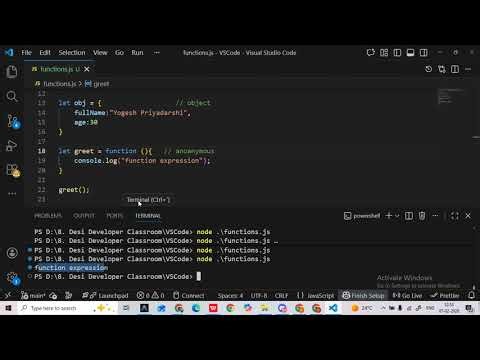 Lecture 17 function declaration and expression