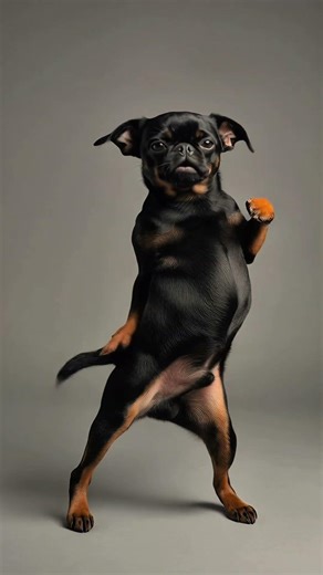 When Your Griffon Thinks He's a Dancer