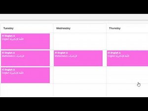 How do I set my schedule on eSchool Connect