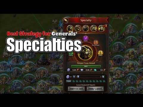 Specialties in Evony TKR — What's the best strategy?