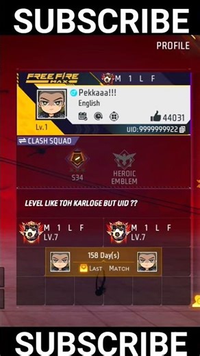 GHOST UID-999999999922 IN FREE FIRE 💀🔥🔥 #trending #foryou #freefire #shorts #viral