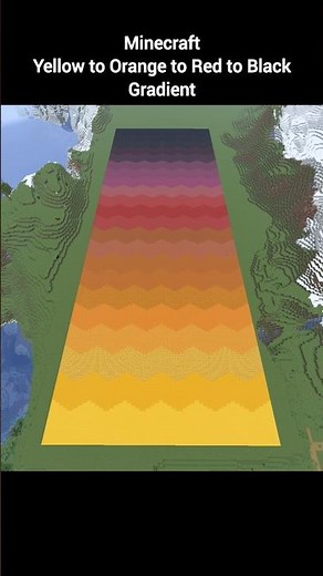 Minecraft Yellow to Orange to Red to Black Gradient