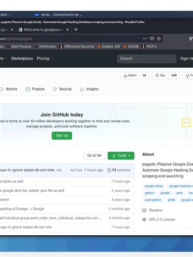 Google Hacking avancé : Techniques de recherche automatisées