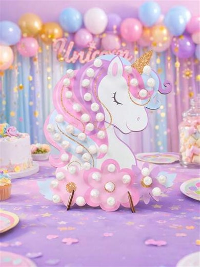 1set 42Holes Unicorn Cute Wooden Lollipop Bar Display Stand, Mini Lollipop Display Rack,Rustic Wedding Candy Bar,Birthday Party Decoration,Wedding Decor,Babyshower Decor,Home Decor,Kitchen Dining Table Decor,Ountertop Display For Cake Pops, Candy Buffet & Party Favor Organizer,Outdoor Garden High Tea Party Supplies | SHEIN