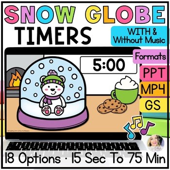 Snowglobe Timer with Music - Countdown Visual Timer