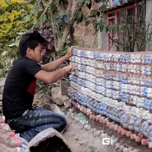480K views · 4.4K reactions | These plastic bottles can be turned into building bricks. | GIGadgets | Facebook