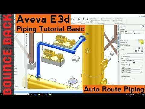 Aveva E3D Piping Tutorial 2020 | How to do Piping Modelling In E3d Tutorial | Bounce Back