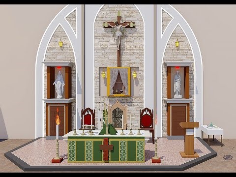 CATHOLIC CHURCH ALTAR - Designed with ArchiCAD