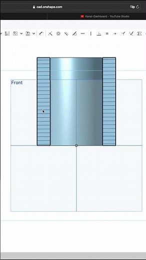 Durchgangsbohrung in Zylinder erstellen #onshape #onshapetutorial #deutsch #praxistipps