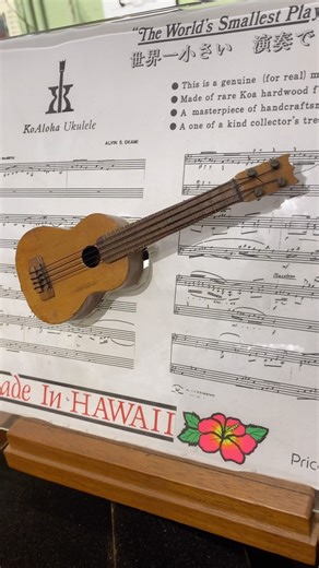 The world’s smallest playable ukulele! Yes, we had very small beginnings. #koalohaukulele | KoAloha Ukulele