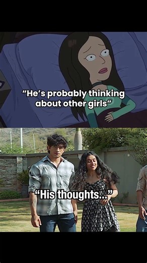 He must be thinking about other girls...