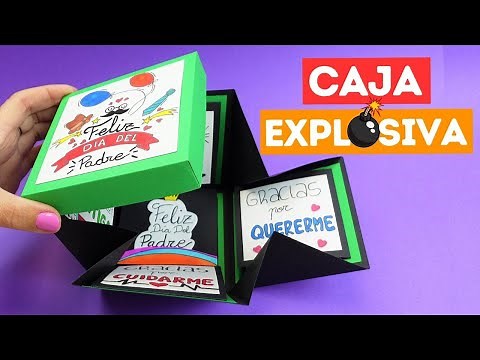 🎁 Caja explosiva paso a paso para el día del padre ¡Fácil!