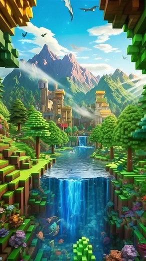 Minecraft AI Wallpaper and Live Edits
